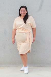 Bargins: *SADIE SIDE KNOT DRESS APRICOT