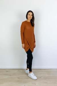 AFTERGLOW DRESS RUST