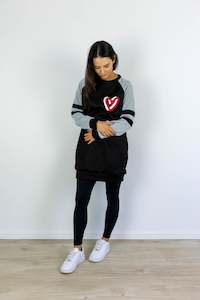 THE LOVE STRIKE SWEATER DRESS