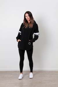 VARSITY HOODY BLACK (PRE -ORDER)