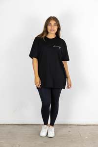 Womens Tshirts: ALEX TEE BLACK