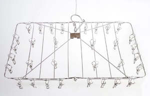 Foldable Rectangular Peg Hanger 36 pegs - RUST RESISTANT SS304