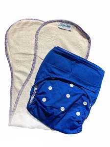 Velcro Osfm Nappies: Velcro OSFM Pocket Nappy - VB25 with Double Hourglass Insert COMBO