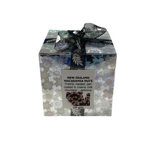 Products: Milk chocolate coated macadamia nut gift box