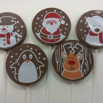 Chocolate Lollipops - Christmas