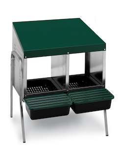 Accessories: Laying Nesting Box 2 Compartment with legs