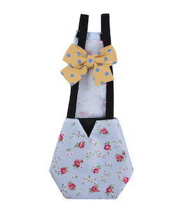 Accessories: Chicken Diaper Blue Floral