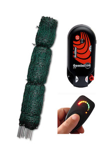 Fencing: Hotline 25M Fence + Gemini 120 Energizer + Volt Tester Combo #5