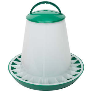 Drinkers Feeders: Chicken Feeder 10kg with Handle & Cover