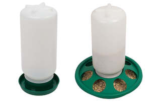 Jar Feeder and Jar Drinker  Chicks 1kg 7 hole Combo