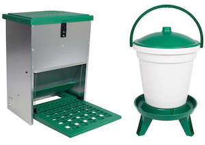 Feeder Drinker Combos: Feed-o-Matic 20kg Feeder + Drink-o-Matic 18L Drinker with Legs Combo