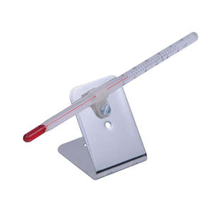 Incubation Tools: Incubation Thermometer Liquid in Glass Red with Free Standing Foot