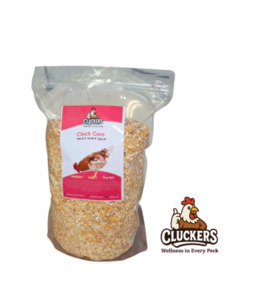 Poultry Treats: Cluckers "Cluck Corn" 2kg Kibbled Maize