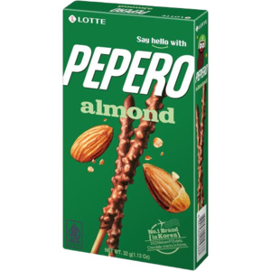 Products: Lotte Pepero Almond Sticks 32g Chow's Mart