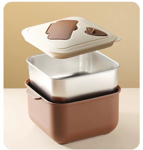 1500ml Instant Noodle Bowl with Cutlery Brown Chow's Mart