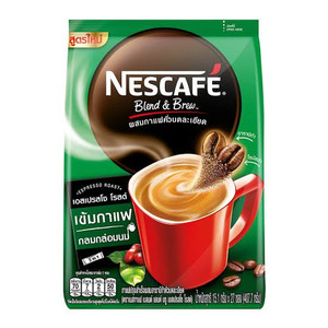Products: Nescafe Blend and Brew Instant Coffee Mix Espresso Roast 27 Sachet Chow's Mart