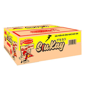 Products: Box of SiuKay Spicy Cheese Chicken Flavour Noodle Chow's Mart