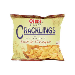 Products: Oishi Ribbed Cracklings Salt & Vinegar 50g Chow's Mart