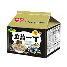Nissin Black Garlic Oil Tonkotsu Noodle 100g 5 Packs Chow's Mart