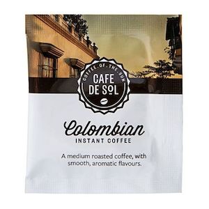 Accommodation & Cafeteria Amenities: Cafe De Sol Colombian Soluble Coffee Sachets 500s - Hpcc
