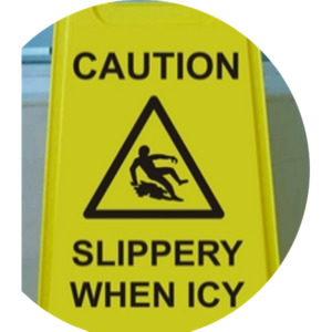 Health & Safety: A-frame Floor Safety Sign - Ice