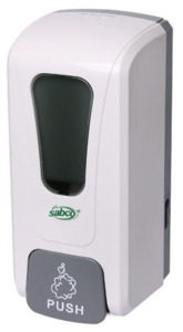 Dispensers For Hand, Skin & Hair Care: Sabco Plastic Foam Refillable & Lockable Soap Dispenser 1l
