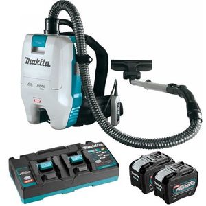 Products: Makita 40v Xgt Backpack Vacuum Cleaner 2l W/ 2x8ah Batteries & Rapid Charger