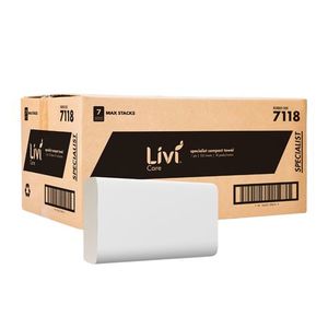 Consumables: Livi 7118 Care Compact 1 Ply Paper Towel 120s X 18