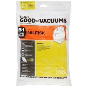 Machinery & Accessories: Nilfisk Gm200/300/400/500 King M/l Vacuum Bags 5s - F043