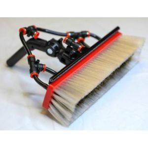 Tucker 43cm Hybrid Nylon & Boar Brush W/ Rinse Bar, 4 Jets & Swivel Gooseneck