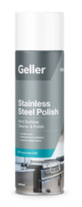 Chemicals: Geller Stainless Steel Cleaner Aerosol 500ml
