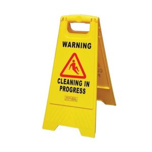 Health & Safety: A-frame Floor Safety Sign - Cleaning In Progress