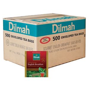 Accommodation & Cafeteria Amenities: Dilmah 80491 Enveloped Tea Bags English Breakfast 500s