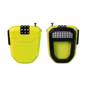 HIPLOK FX  LIME  1m RETRACTABLE COMBI LOCK