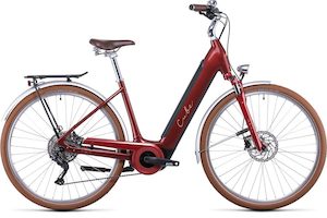 Cube: Cube Ella Ride Hybrid 400 2022 - Auburn 'n' Salmon