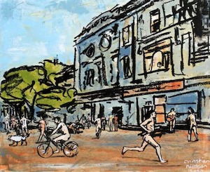 Running Naked Through the Streets of Wellington - Christian Nicolson Art