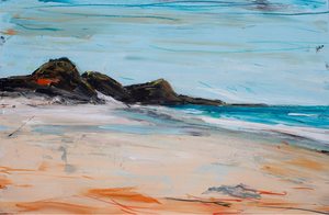 Products: Mangawhai Beach Looking North - Christian Nicolson Art