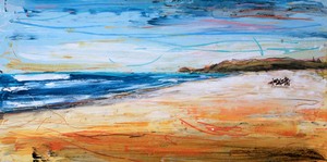 Products: The Morning Surf Crew - Pakiri Beach - Christian Nicolson Art
