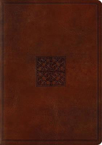 ESV Bible Study Trutone Walnut Celtic Imprint Design. Christian Resource Centre
