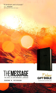 Message: Message Bible Deluxe Gift Leatherlook Black Slate by Navpress. Christian Resource Centre