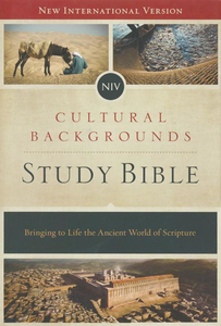 NIV Cultural Backgrounds Study Bible, Hardcover by Zondervan. Christian Resource Centre