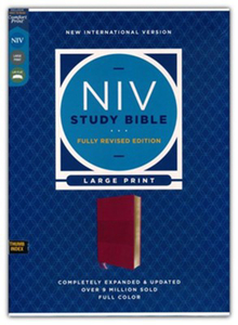 NIV Large-Print Study Bible, Fully Revised Edition, Comfort Print--soft leather-&hellip;