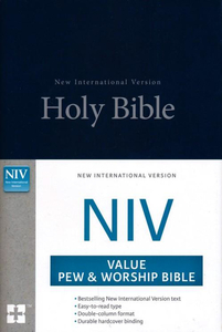 NIV Value Pew and Worship Bible--hardcover, blue by Zondervan. Christian Resource Centre