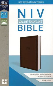 Niv: NIV Value Thinline Bible Chocolate/Brown by Zondervan. Christian Resource Centre