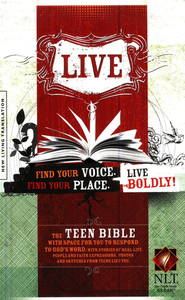 NLT Live Teen Bible Paperback. Christian Resource Centre