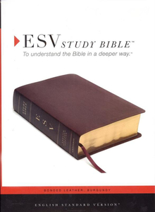 ESV Study Bible Bonded leather, Burgundy. Christian Resource Centre