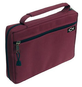 Bible Covers: Case Value Large: MicroFibre - Burgundy. Christian Resource Centre