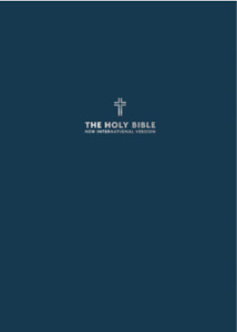 Bibles: NIV Large Print Reference Bible navy blue hardcover