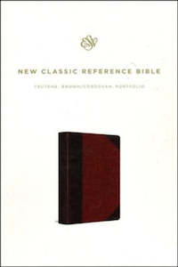 ESV Reference Bible Brown/Cordovan Portfolio Design trutone 9 point font
