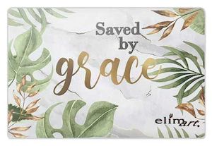 Family: Saved by Grace - Floor Mat Size: 59.5 (L) x 39 (H) cm